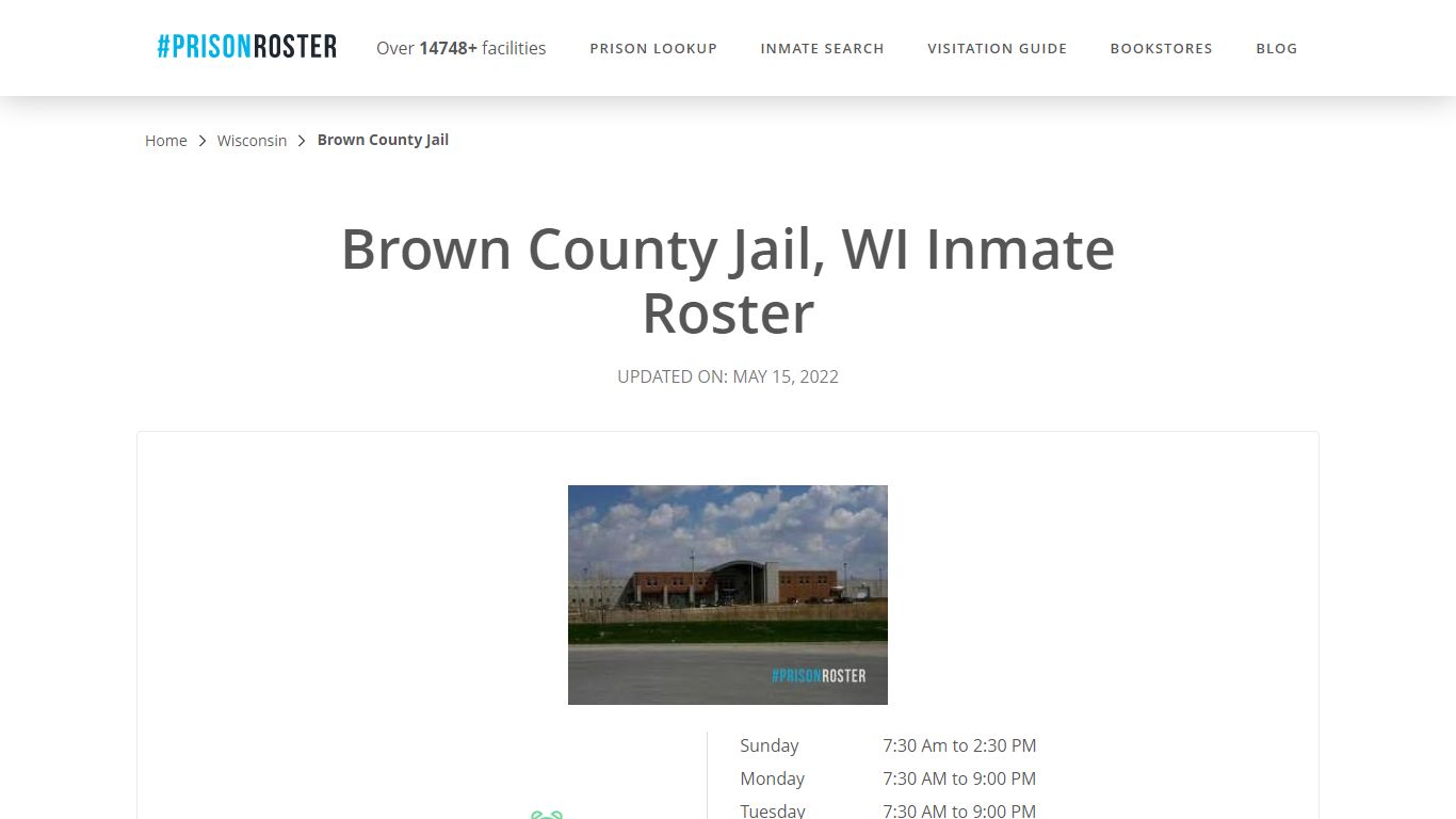 Brown County Jail, WI Inmate Roster - Prisonroster